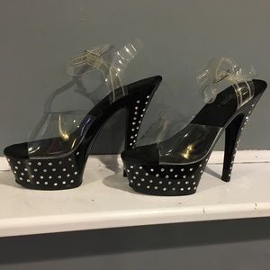 Pleaser 6” heels with crystals!